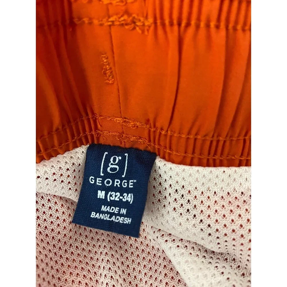 George Swim Trunks Men Quick Dry‎ Stretch Beach Shorts 5 Inch Inseam Size Medium